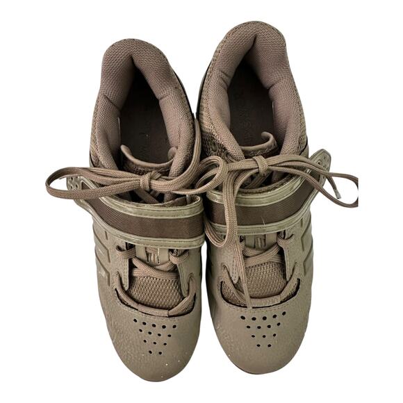 Adidas AdiPower Weightlifting Shoe Mens Sz 6 Army Military Cargo Green Gum Steel - Picture 9 of 10